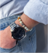 Pulsera Poseidon / Amazonita y Acero Quirúrgico