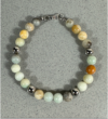 Pulsera Poseidon / Amazonita y Acero Quirúrgico