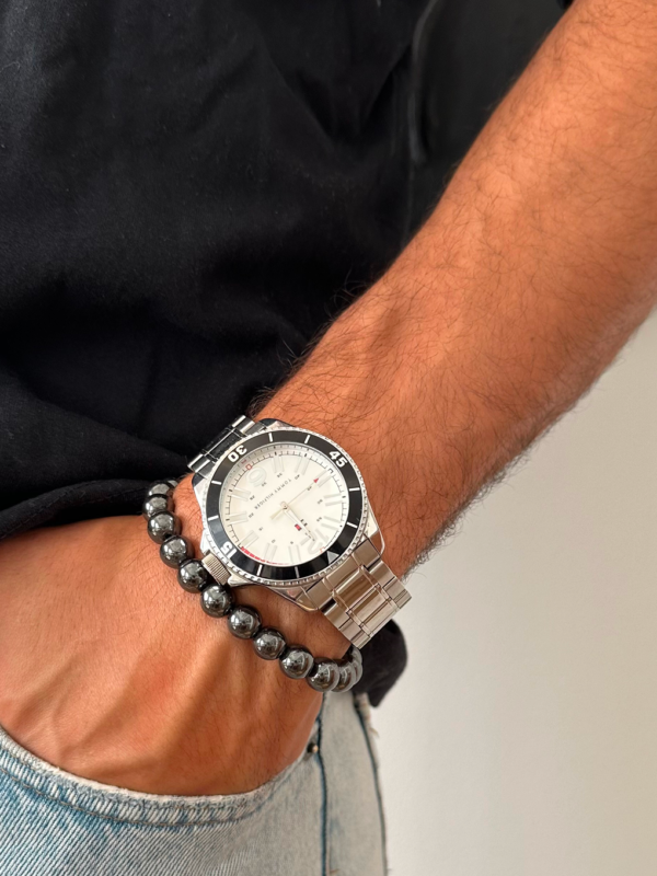 Pulsera Knight / Hematite brillante